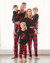 Red/Black Merry Moose Christmas Long Sleeve Pajamas Set