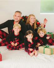 Red/Black Merry Moose Christmas Long Sleeve Pajamas Set