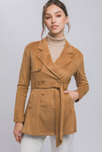 Camel Solid Suede Jacket