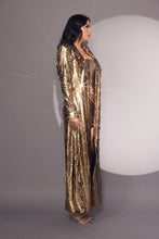 Gold Long Sequin Gold Jacket
