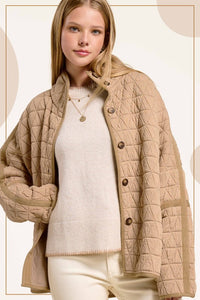 Sand Castle Broken Pack - Soft Quilted Loose Fit Jacket