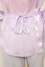 Lavender Organza Button Down Shirt