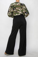 Olive Combo Venechia Wrap Jumpsuit With 3/4 Sleeves