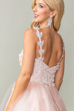 Blush Sweetheart Butterfly Applique Horsehair Short Dress