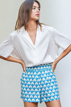 Off White Satin Button Down Top