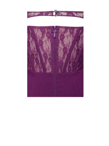 Elsie Purple Lace Long Sleeve Mini Dress