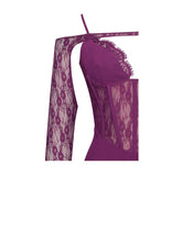 Elsie Purple Lace Long Sleeve Mini Dress