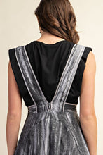 Grey Washed Tie-Dye Ruffled Midi Dress