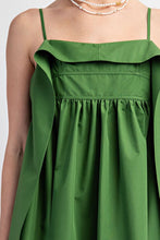 Moss Green Open Back Midi Dress