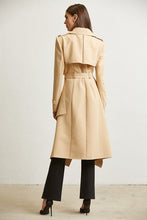 Khaki Modern Cutout Trench Coat