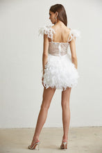 White Sequin Beaded Corset Mini Dress