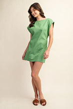 Apple Green Open Back Mini Dress