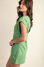 Apple Green Open Back Mini Dress