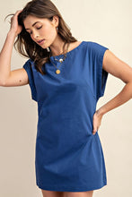 Royal Blue Open Back Mini Dress