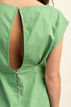 Apple Green Open Back Mini Dress