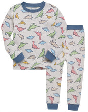 Light Grey Dino Time Long Sleeve PJs Set