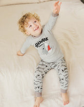 Grey Big Shark Long Sleeve PJs Set