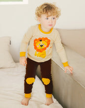 Orange Lion Long Sleeve PJs Set