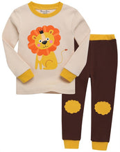 Orange Lion Long Sleeve PJs Set