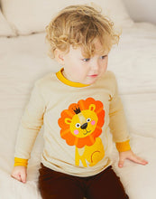 Orange Lion Long Sleeve PJs Set