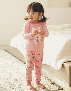 Pink Rabbit Crew Long Sleeve PJs Set