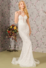 Ivory Sweetheart Lace/Floral Embroidery Mermaid Wedding