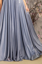 Silver Beads/Embroidery/Sequin A-Line Glitter Crepe Mob Dress