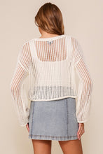 White Crew Neck Crochet Top