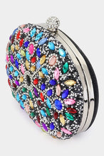 Black Marquise Stone Accented Bling Evening