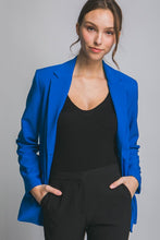 Azure Long Sleeve Vertigo Blazer Jacket