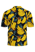 Yellow Men Summer Beach Short Sleeve Shirts