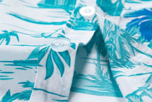 Blue Mens Regular Fit Short Sleeve Hawaiian Shirts