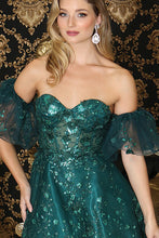 Hunter Green Embroidered Corset Tulle Short Dress