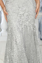 Silver Sweetheart Bustier Illusion Top Glitter/Sequin Dre