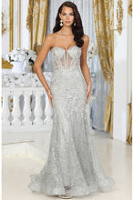 Silver Sweetheart Bustier Illusion Top Glitter/Sequin Dre