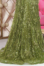 Olive 3D Floral Applique Sweetheart Glitter/Sequin Merma