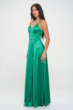 Kelly Green Solid Color Sleeveless Maxi Dress With Full Lining