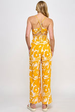 Mango Floral Print Wide Leg Jumpsuit