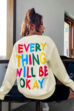 Apricot Slogan Graphic Drop Shoulder Sweatshirt