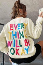 Apricot Slogan Graphic Drop Shoulder Sweatshirt