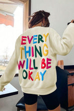 Apricot Slogan Graphic Drop Shoulder Sweatshirt