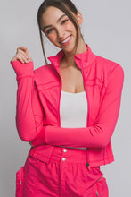 Fuchsia Active Long-Sleeve Zip-Up Performance Top