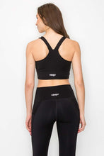 Black Full Support Yoga Sports Bra