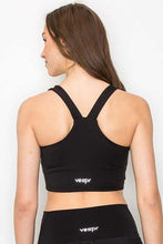 Black Full Support Yoga Sports Bra