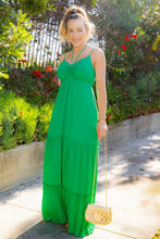 Emerald Solid Rayon Gauze Maxi Dress