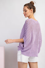 Lavender Loose Fit Dolman Sleeve Top