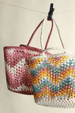 Yellow Handmade Crochet Shoulder Colorful Square Chic Bag