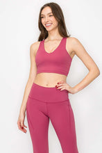 Cranberry Full Support Yoga Sports Bra