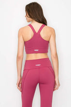 Cranberry Full Support Yoga Sports Bra