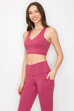 Cranberry Full Support Yoga Sports Bra